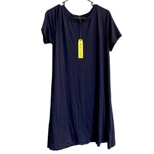 NWT True Rock Shirt Dress Navy